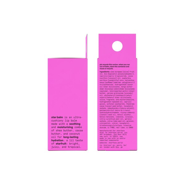 Starface Star Balm Lip Balm, Starfruit, .15 OZ