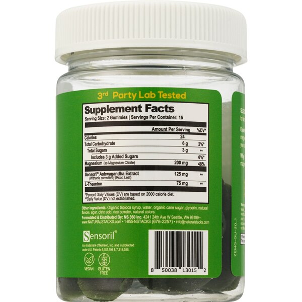 Natural Stacks Zen Magnesium Gummies, 30 CT