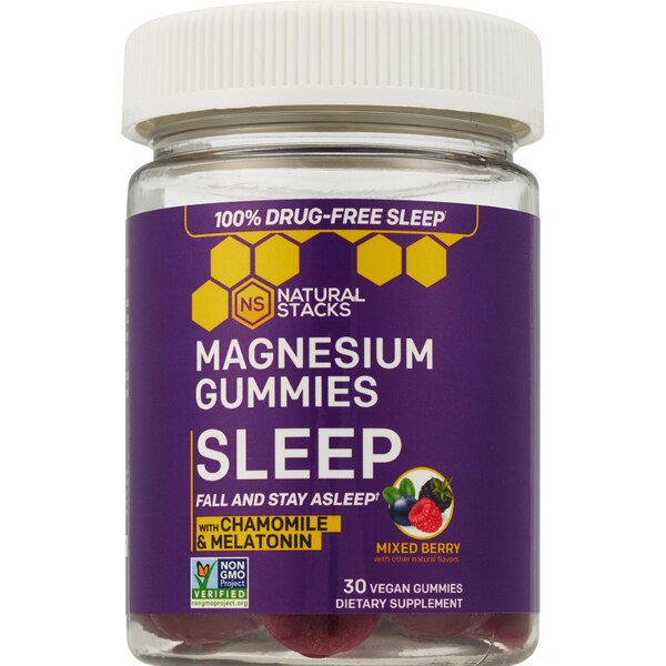 Natural Stacks Sleep Magnesium Gummies, 30 CT