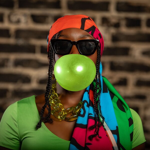 Pardon My Fro Adira Head Wrap, 27 in x 72 in