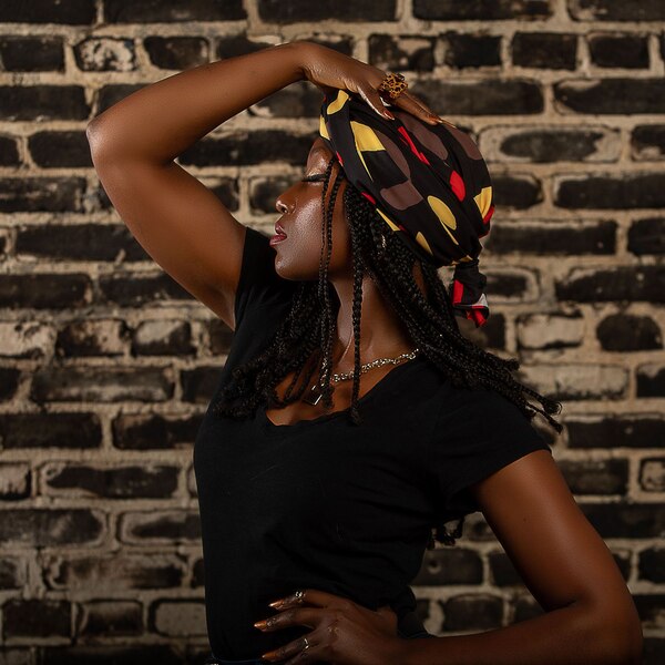 Pardon My Fro Harlem Head Wrap, 27 in x 72 in
