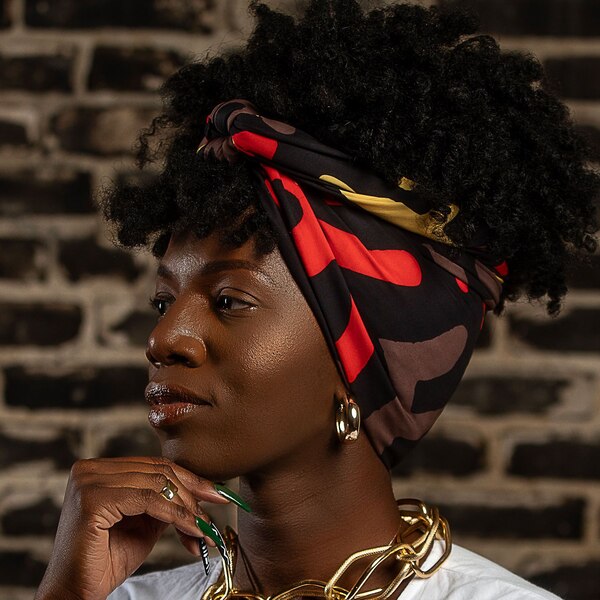 Pardon My Fro Harlem Head Wrap, 27 in x 72 in