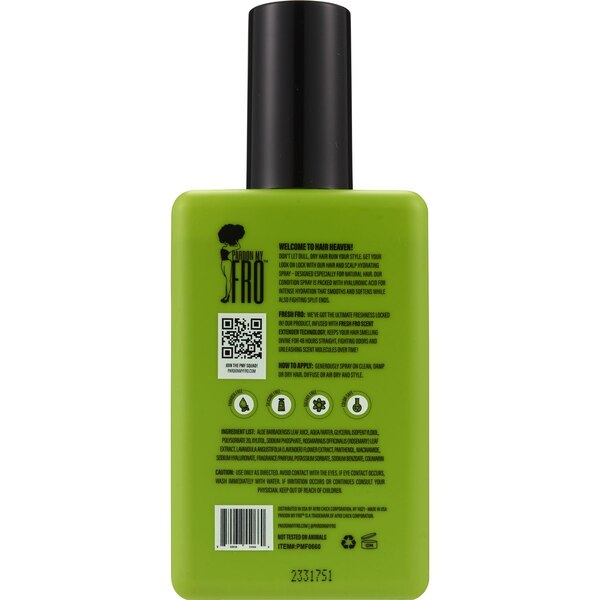 Pardon My Fro Hydrating Braid & Scalp Spray, 8 OZ