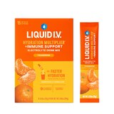 Liquid I.V. Hydration Multiplier + Immune Support, Electrolyte Powder Packet Drink Mix, Tangerine, 15 CT, thumbnail image