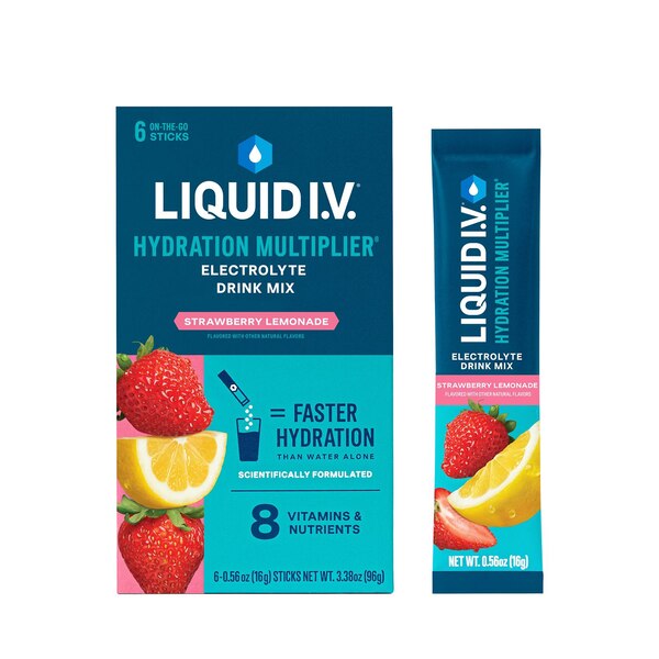 Liquid I.V. Hydration Multiplier Strawberry Lemonade Flavor, 6 CT