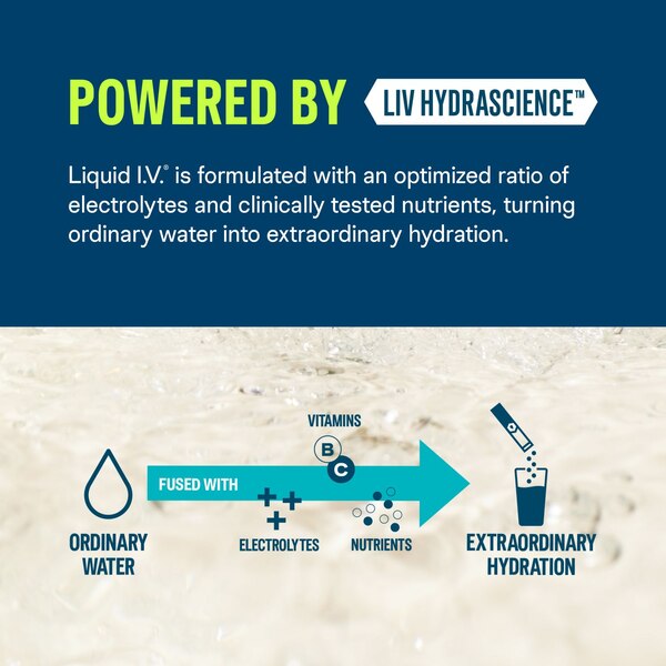 Liquid I.V. Hydration Multiplier, Electrolyte Drink Mix, 6 CT