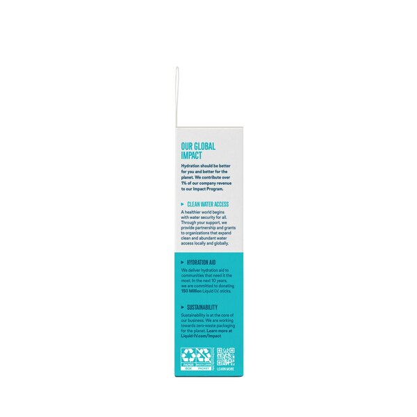 Liquid I.V. Sugar Free White Peach Hydration Multiplier Powder Packets, 3 CT