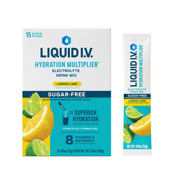 Lemon Lime Sugar Free Hydration Multiplier Powder Packet, 15 CT