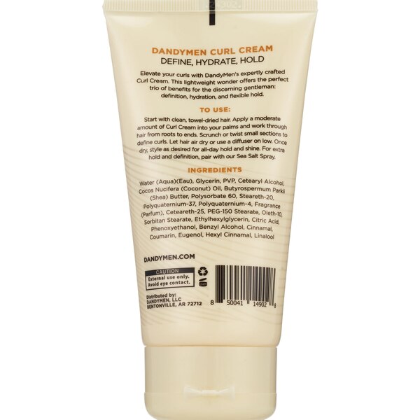 Dandymen Curl Cream, 5 OZ