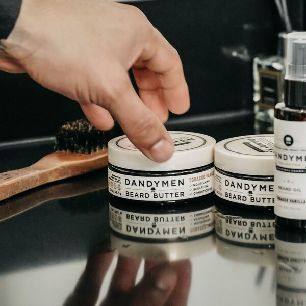 Dandymen Beard Butter, Tobacco Vanilla, 2 OZ