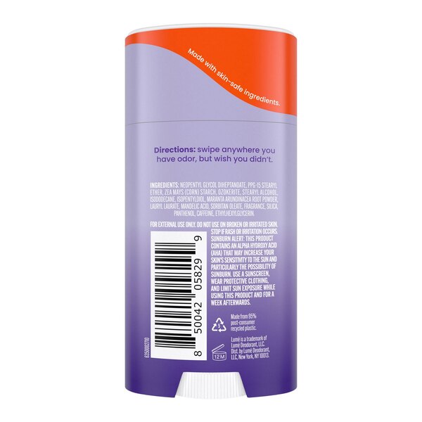 Lume Whole Body Deodorant Stick, Soft Powder, 2.6 OZ