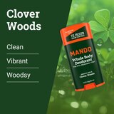 Mando Whole Body Solid Deodorant Stick, Clover Woods, 2.6 OZ, thumbnail image