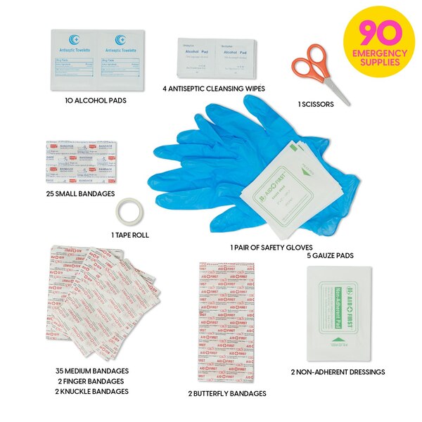 Blingsting Essentials First Aid Kit, 90 PC