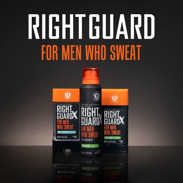 Right Guard Xtreme Defense 72-Hour Antiperspirant & Deodorant Stick, Arctic Refresh, 4 OZ