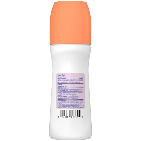 Dry Idea 72-Hour Hypoallergenic Deodorant Roll-on, Unscented, 3.25 OZ
