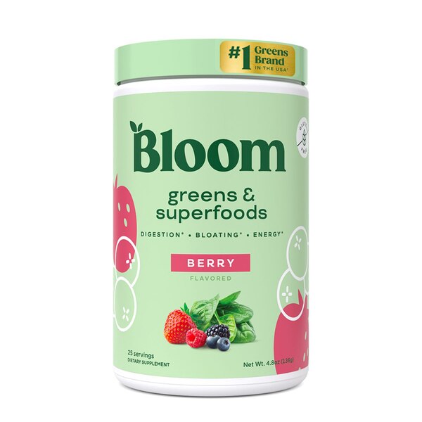 Bloom Nutrition Greens & Superfoods Powder, 25 CT