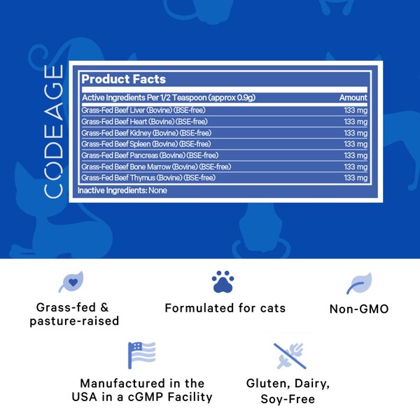 DNA PET Happy Healthy Organs for Cats, 1.48 oz