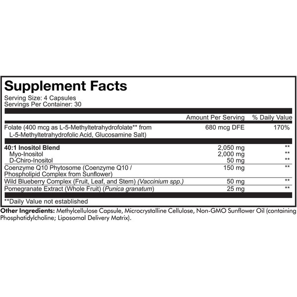 Codeage Liposomal Ovarian Inositol+ Capsules, 120 CT