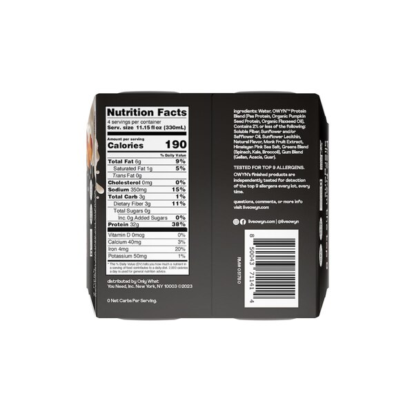 OWYN Sea Salt Caramel, 4 PK