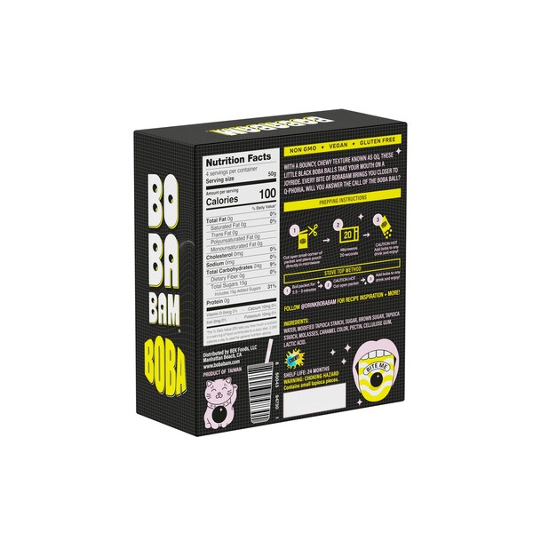 Bobabam, Instant Brown Sugar Boba, 4 ct, 71. oz