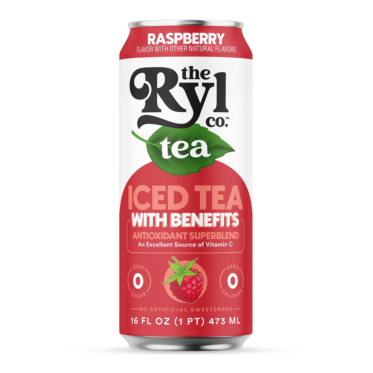 The Ryl Co. Black Tea Peach Flavored Zero Sugar, 16 oz