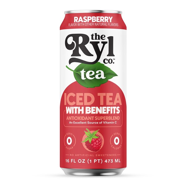 The Ryl Co. Black Tea Peach Flavored Zero Sugar, 16 oz