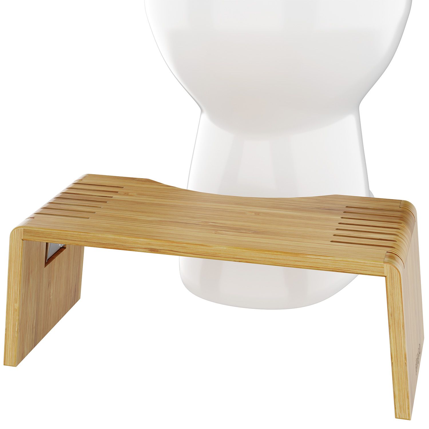 Squatty Potty Oslo Folding Bamboo Toilet Stool