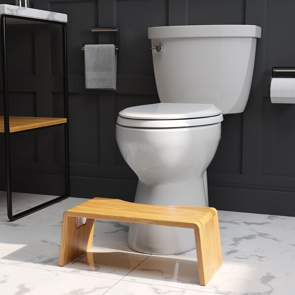 Squatty Potty Oslo Folding Bamboo Toilet Stool