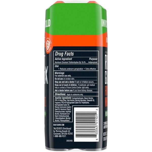 Right Guard Xtreme Defense 72-Hour Antiperspirant & Deodorant Stick, Fresh Blast, 2.6 OZ, 2 Pack