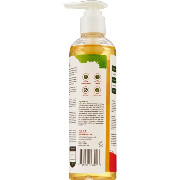 Made For Locs Vegan Apple Cider Vinegar Shampoo, 8 OZ