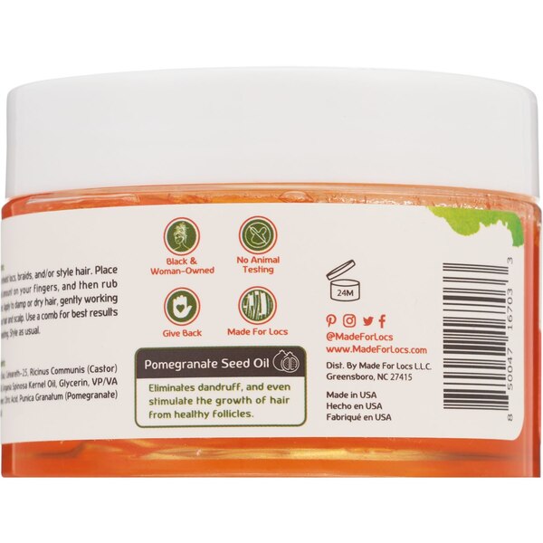 Made For Locs Braids & Twist Firm Hold Hair Gel, 4 OZ