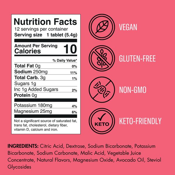 Plink! Pomegranate Berry Flavored Drink Tablet, 2.29 oz