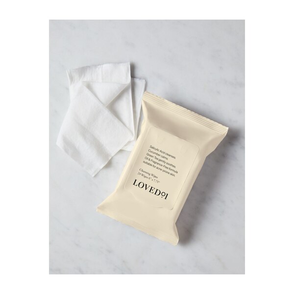 Loved01 Cleansing Wipes, 24 CT