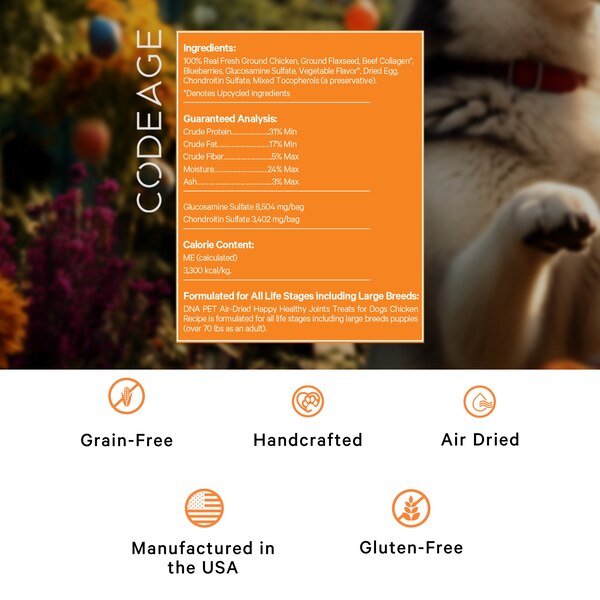 DNA PET Happy Healthy Joints Treats for Dogs, 8 oz
