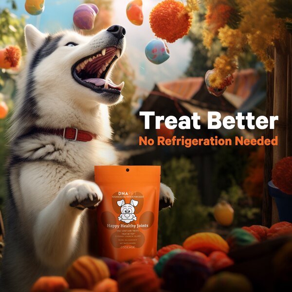 DNA PET Happy Healthy Joints Treats for Dogs, 8 oz