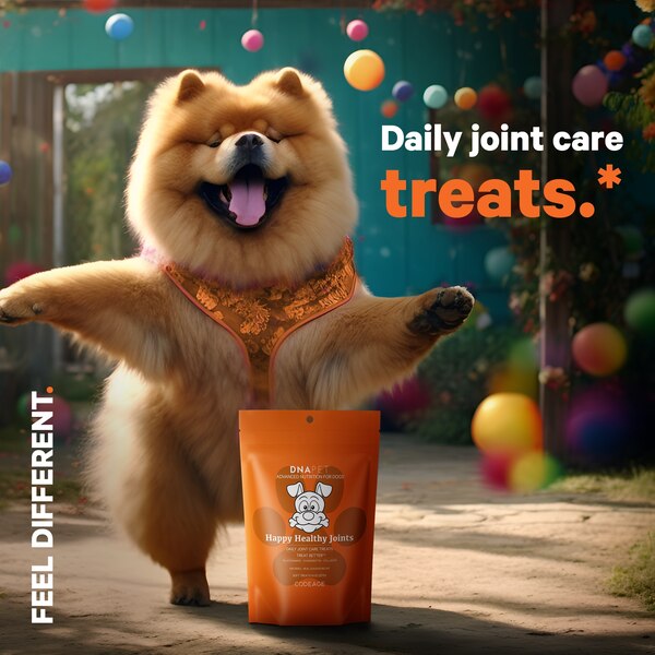 DNA PET Happy Healthy Joints Treats for Dogs, 8 oz