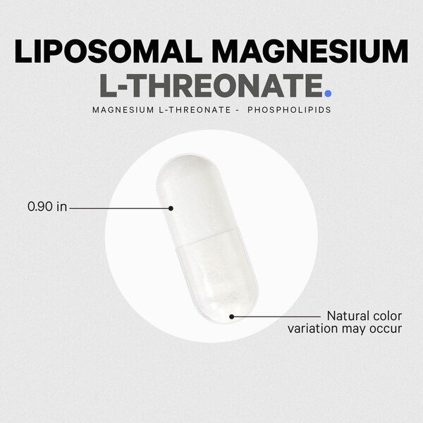 Codeage Liposomal Magnesium L-Threonate Capsules, 90 CT