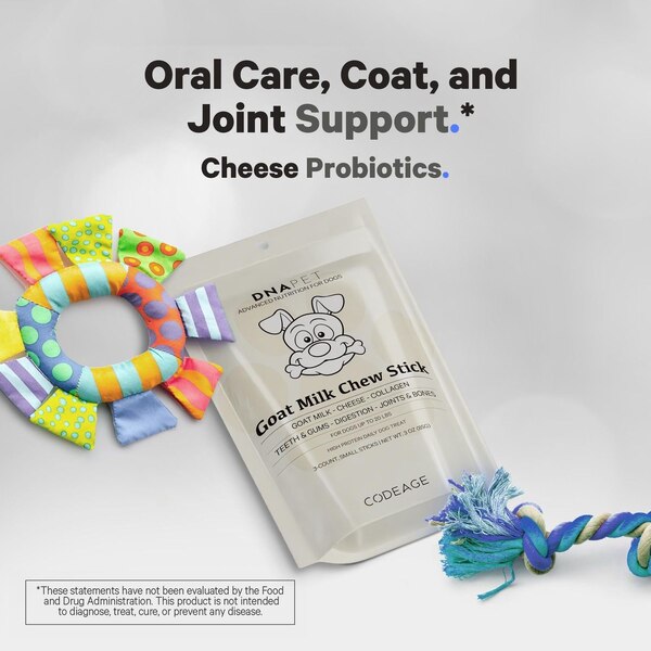 DNA PET Goat Milk Medium Dog Chew Sticks, 3 CT