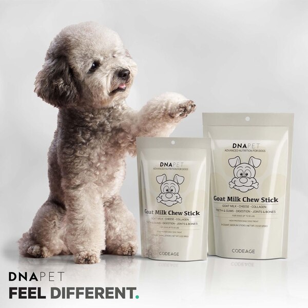 DNA PET Goat Milk Medium Dog Chew Sticks, 3 CT
