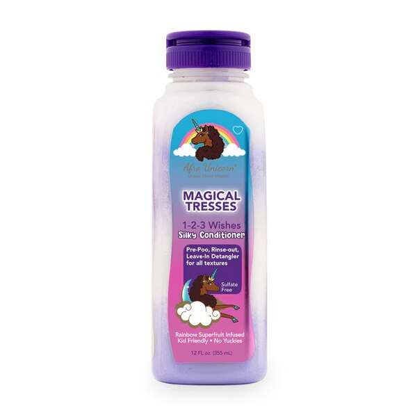 Afro Unicorn Magical Tresses 1-2-3 Wishes Silky Conditioner, 12 OZ