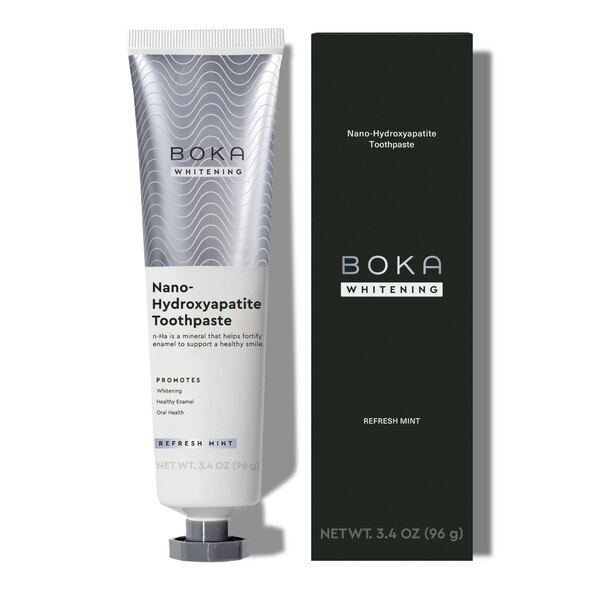 Boka Bright White Nano-Hydroxyapatite Toothpaste, Refresh Mint, 3.4 OZ