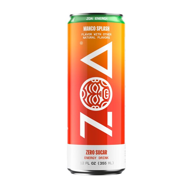 ZOA Energy, Mango Splash, 12 oz
