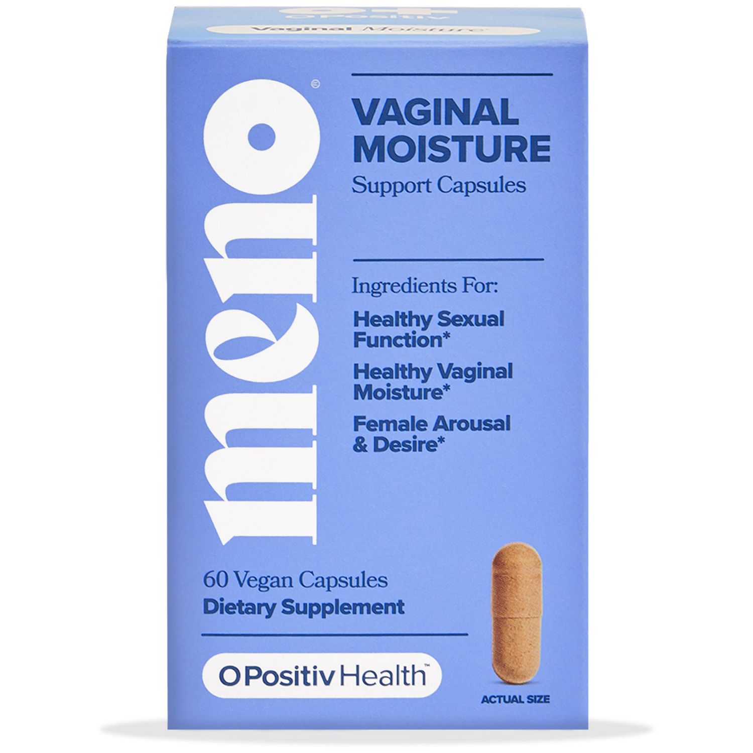 O Positiv Vaginal Moisture Capsules, 60 CT