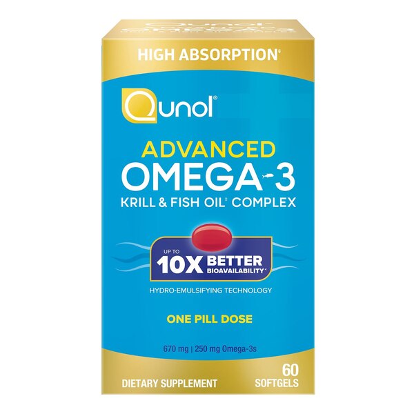 Qunol Advanced Omega-3 Softgel, 60 CT