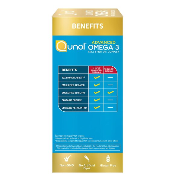 Qunol Advanced Omega-3 Softgel, 60 CT