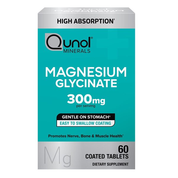 Qunol Magnesium Glycinate, 300mg, 60 CT