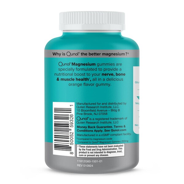Qunol Magnesium Gummy 250mg, 60 CT
