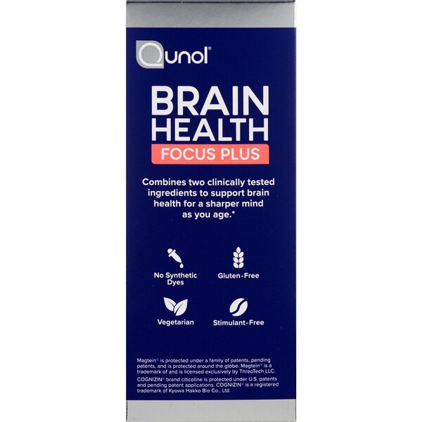 Qunol Brain Health Focus Plus, Tablets, 60 CT