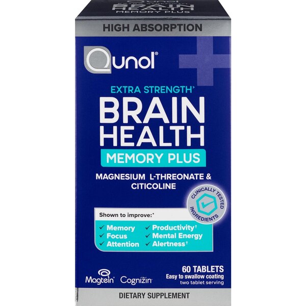 Qunol Brain Health Memory Plus, 60 CT