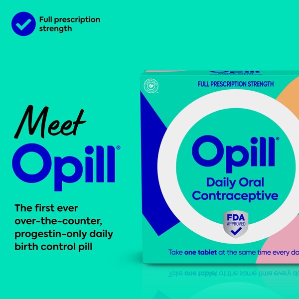 Opill Daily Oral Contraceptive, Birth Control Pill